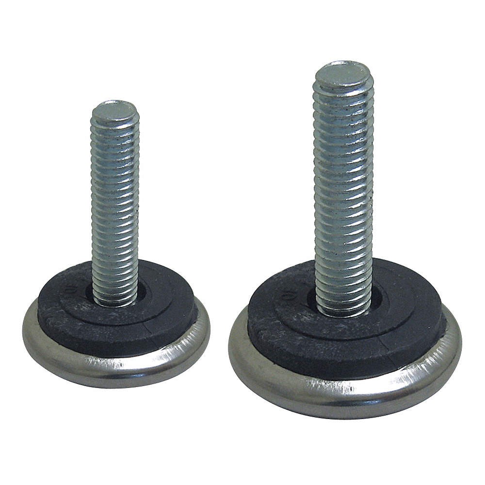 S & W SW-5T15 Furniture Glides,1 3/8 in H,Silver 14H433
