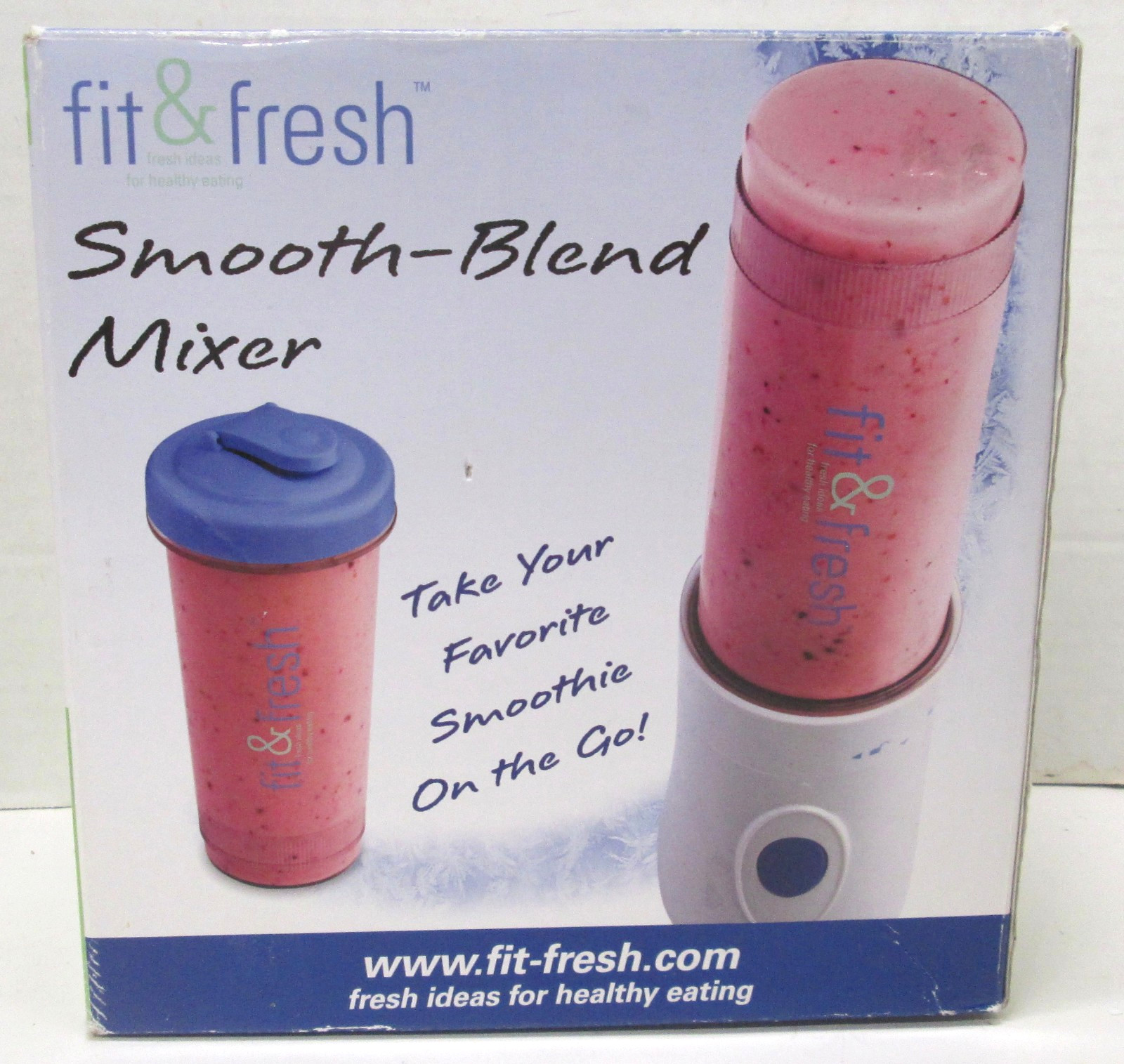 Fit & Fresh Smooth-Blend Mixer Personal Smoothie Maker Blender- Open Box