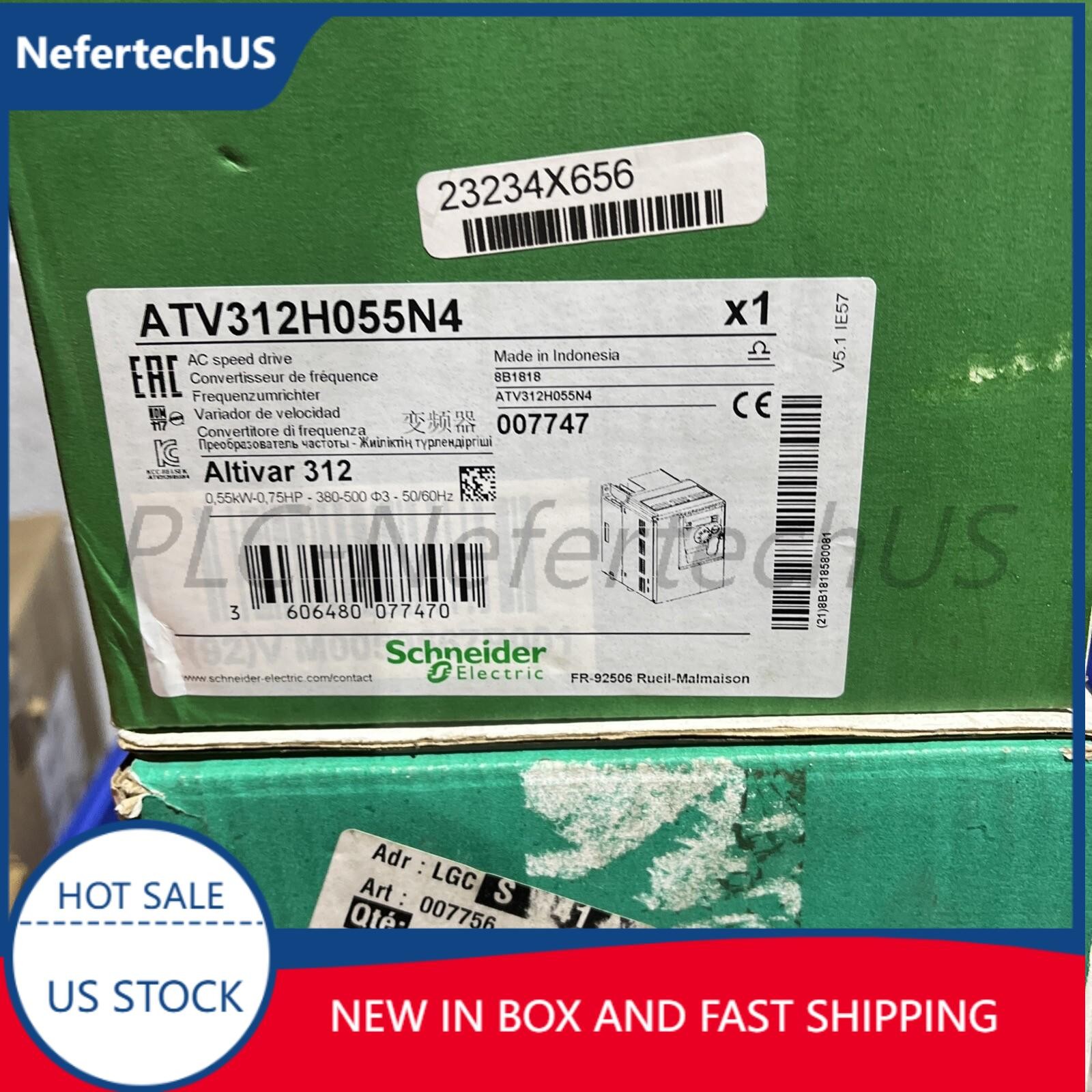 Schneider Electric ATV312H055N4 Ac Speed Drive 0.55KW 3phase Inverter New In Box