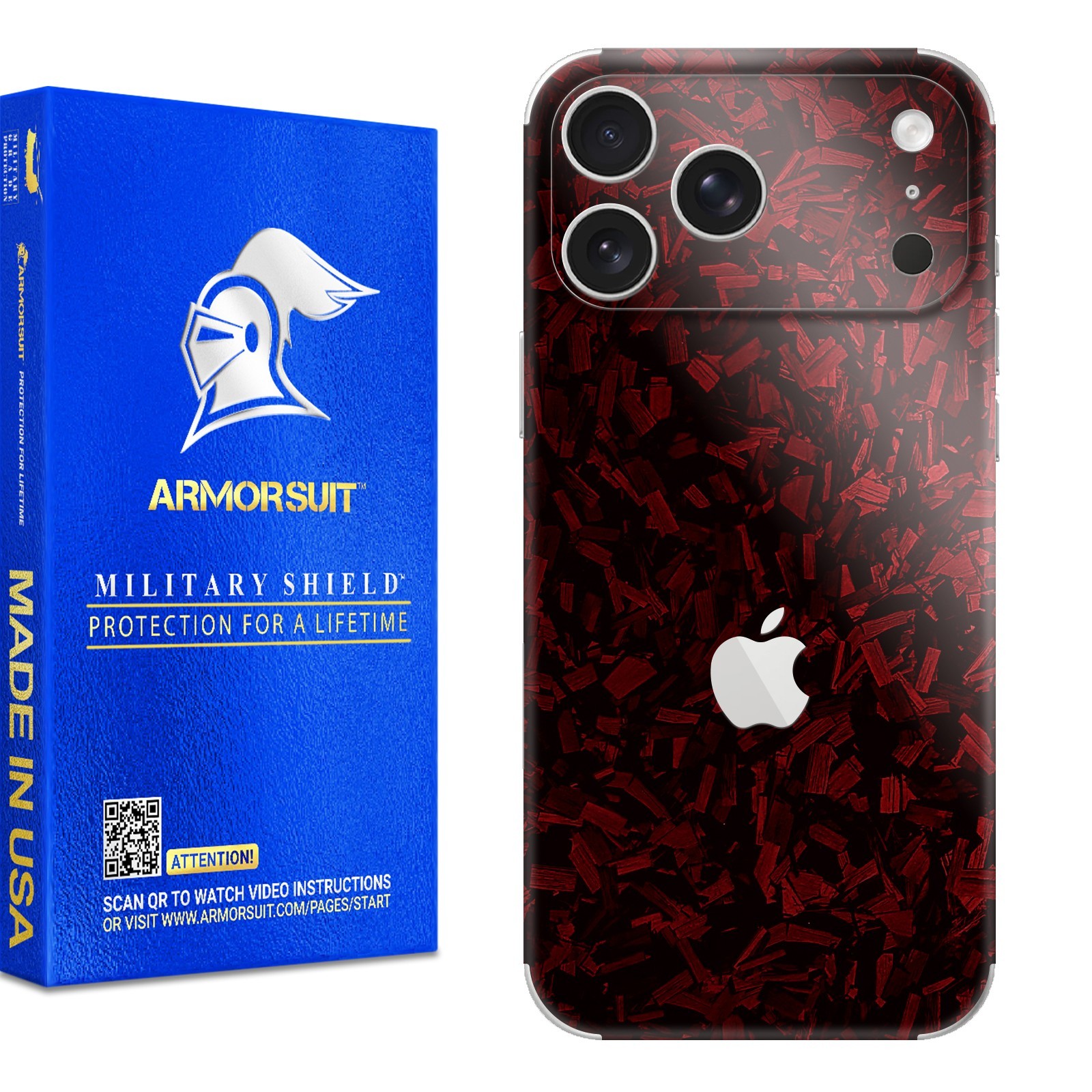 Armorsuit MilitaryShield Vinyl Skin Wrap Film for iPhone 17 Pro - Full Wrap
