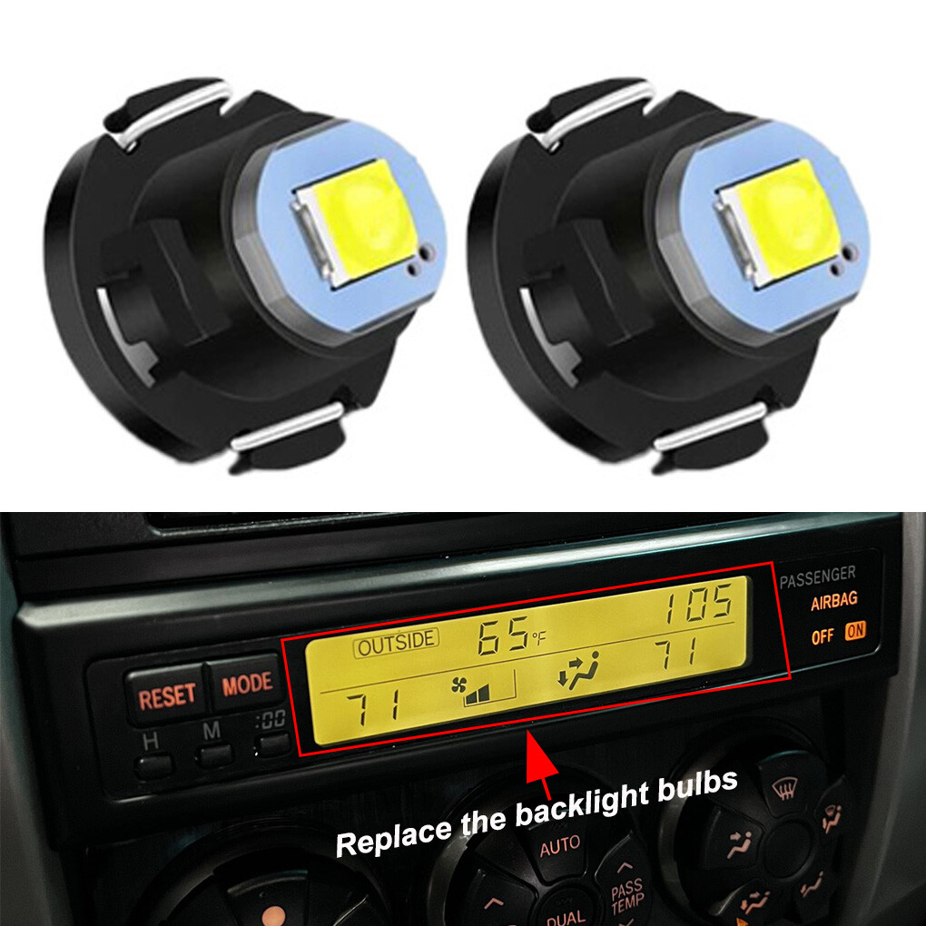 For Toyota 4Runner 2003-2009 Cooler Control Switch LED Bulbs 90010-09017 2PCS