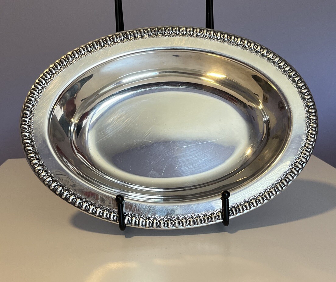 Vintage Wilcox 7075 by International Silver Silverplated Vegetable Dish Oval