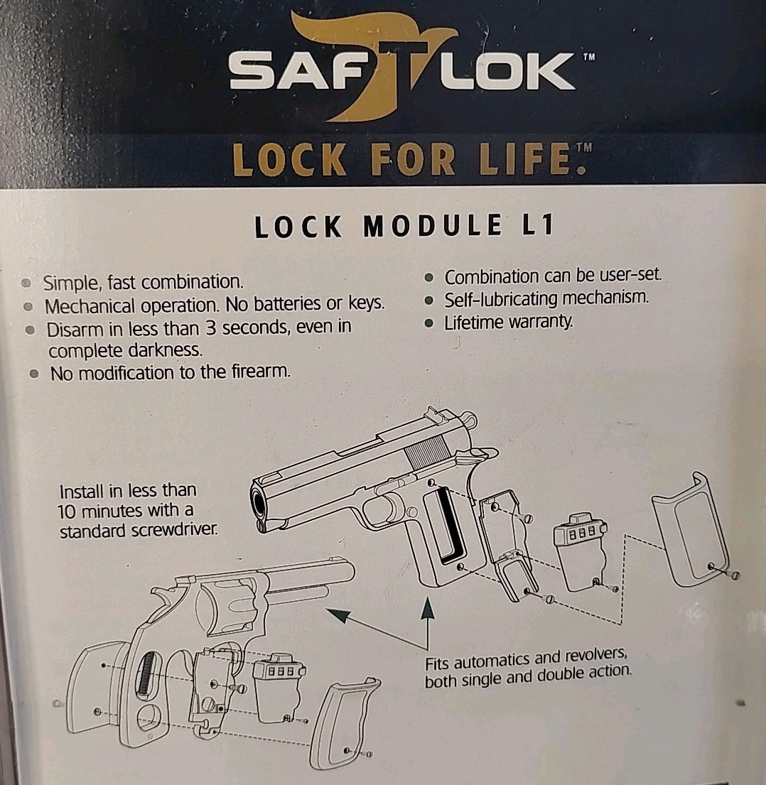 SAFE T LOCK Model L1-N Nickle Lock Module , SafeTlock SAFTLOK