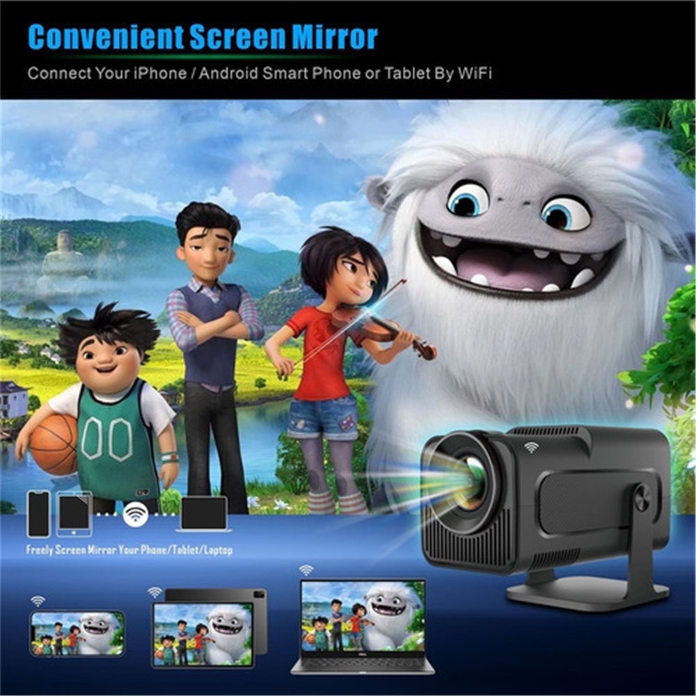 2026 HY320mini Mini Multi functional HD Digital Home Portable WIFI Projector