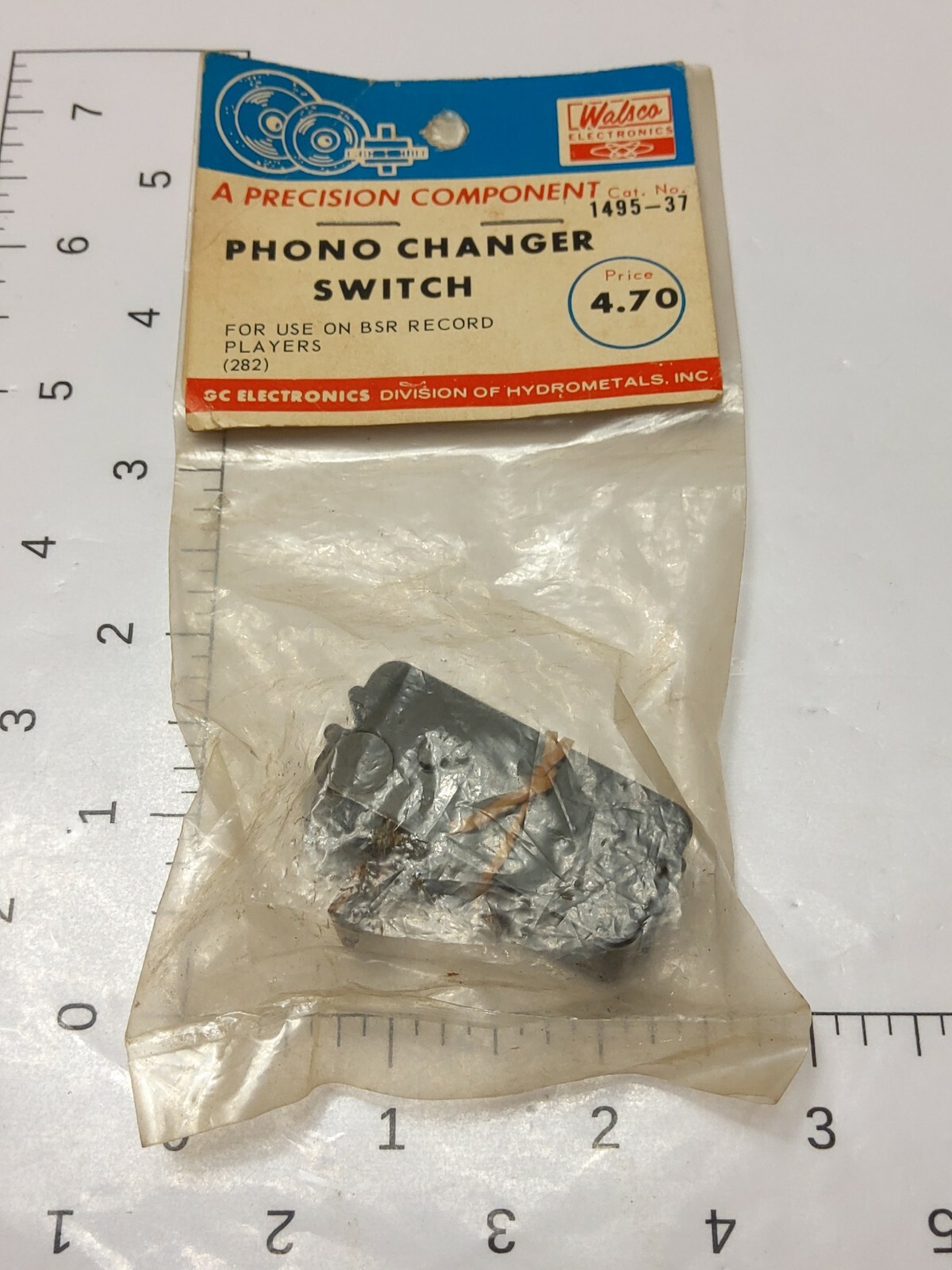 WALSCO ELECTRONICS PHONO CHANGER SWITCH 1495-37 (NOS)