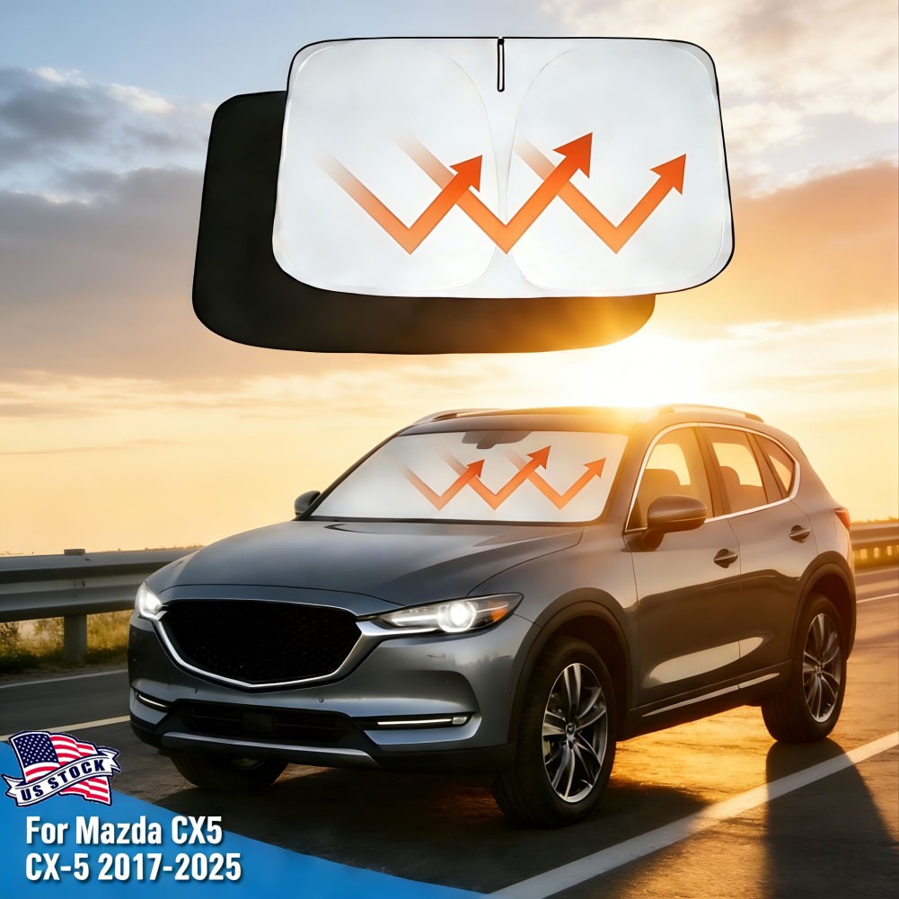 Windshield Sunshade Cover Block UV Rays Protect For Mazda CX-5 2017-2025 145*80