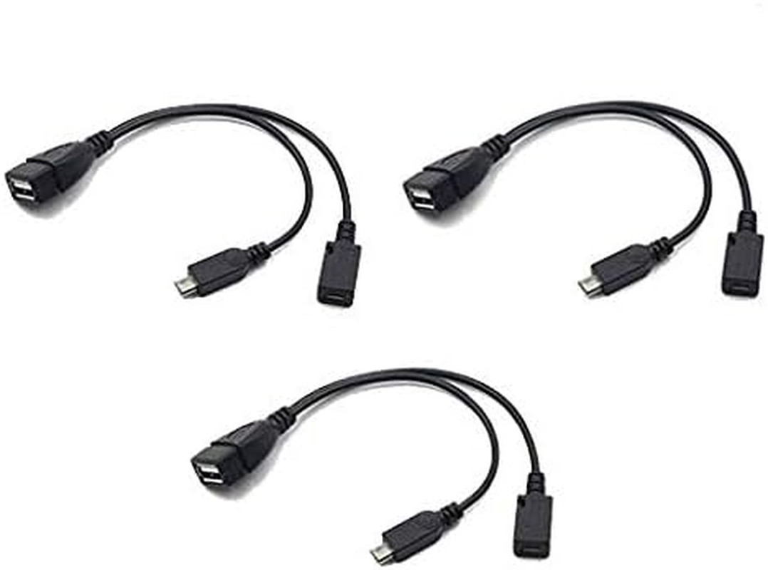 3-Pack OTG Cables Replacement for Fire-Stick 4K, Replacement for Amazon Fire-Tv,