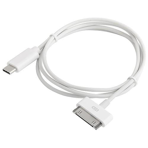 30-Pin to USB C Adapter Cable for iPhone, iPad, iPod – 6ft (Next-Generation Data