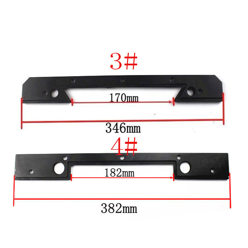 2PCS Milling Machine Saddle Knee Wiper Plate (Set) Steel +Rubber 382mm Mill Tool