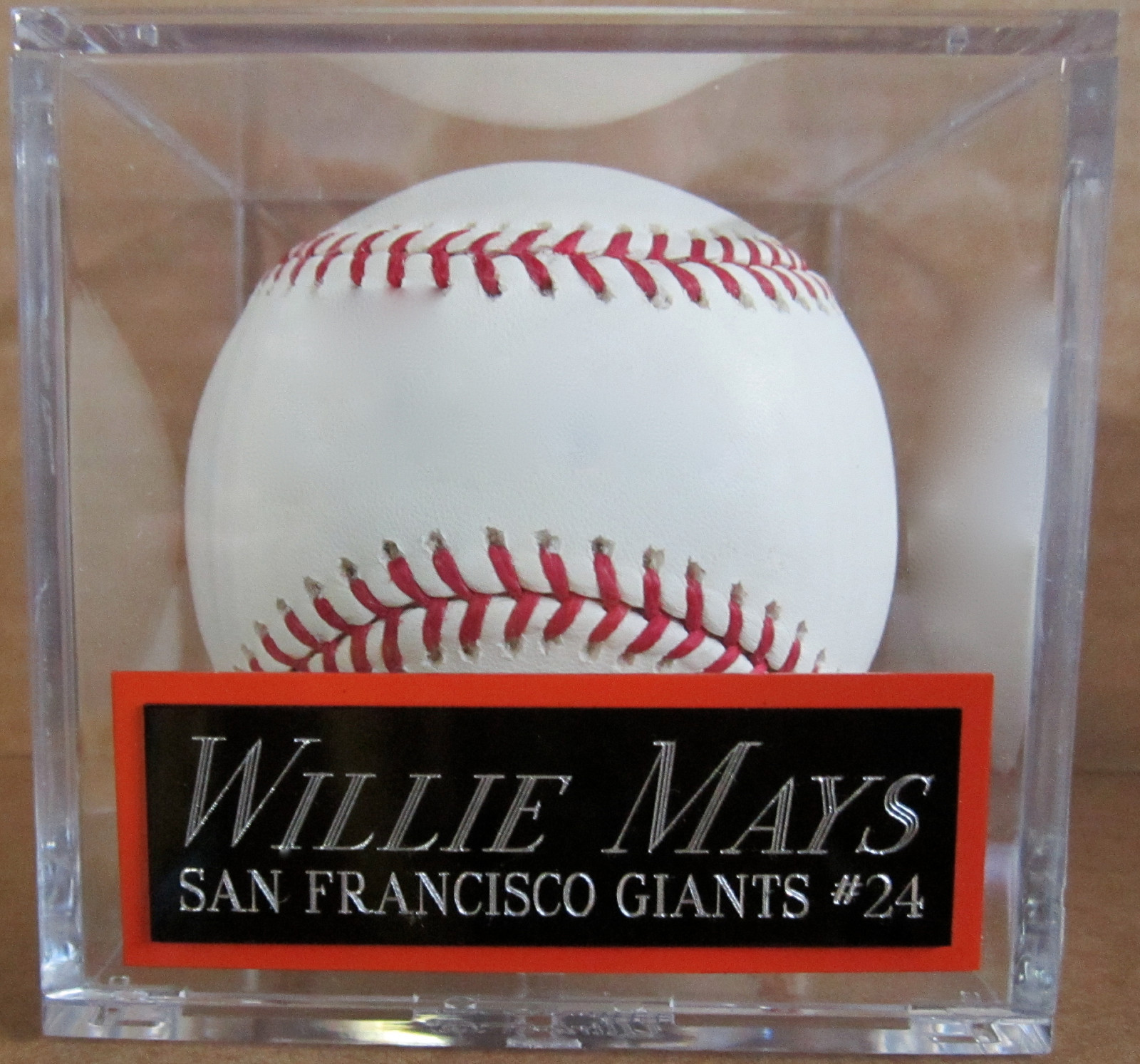 WADE BOGGS RED SOX NAMEPLATE FOR AUTOGRAPHED SIGNED Baseball Display CUBE CASE