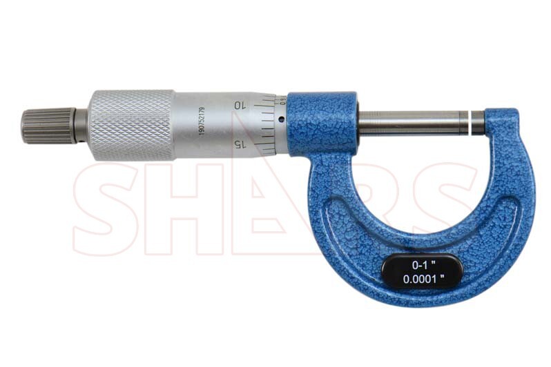 SHARS 0-100mm Solid Metal Frame Micrometer Set NEW L}