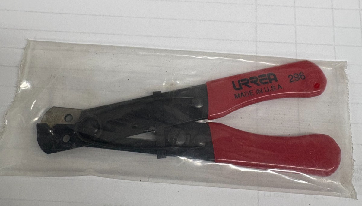 URREA 296 WIRE STRIPPER 4 29/32 **MADE IN USA**
