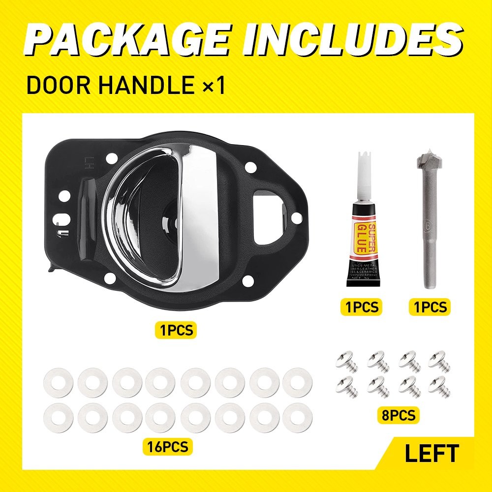 Interior Handle Door Inside Plastic Left Driver Side For 2006-2011 Chevrolet HHR