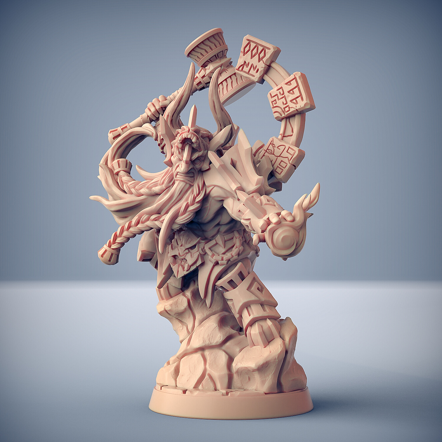 Dwarf Shaman Elementalist - Artisan Guild Fantasy Dungeons and Dragons Miniature