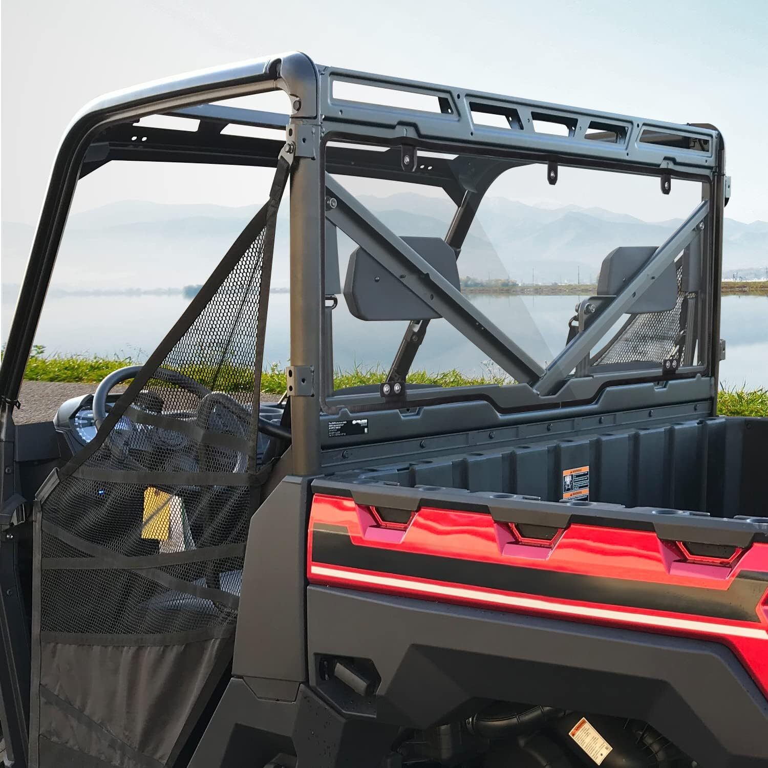 UTV Rear Windshield Back Window for Polaris Ranger XP 900 /1000 /Crew 2017-2025