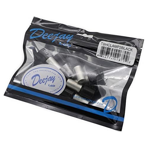 Deejay LED TBHCLAMP2BLACK 2 Gauge 10 Pack Black Clamp Wi