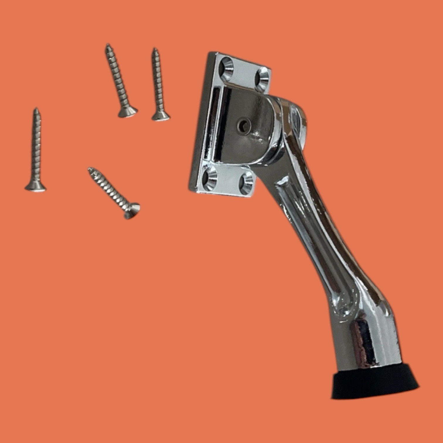 Ultra Hardware 4" Chrome Drop Down Door Holder (6 Pack) S2