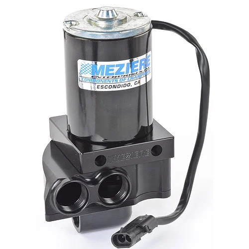 Meziere Mini Inline Electric Water Pump Dual Outlets (Inlet Port Swivels