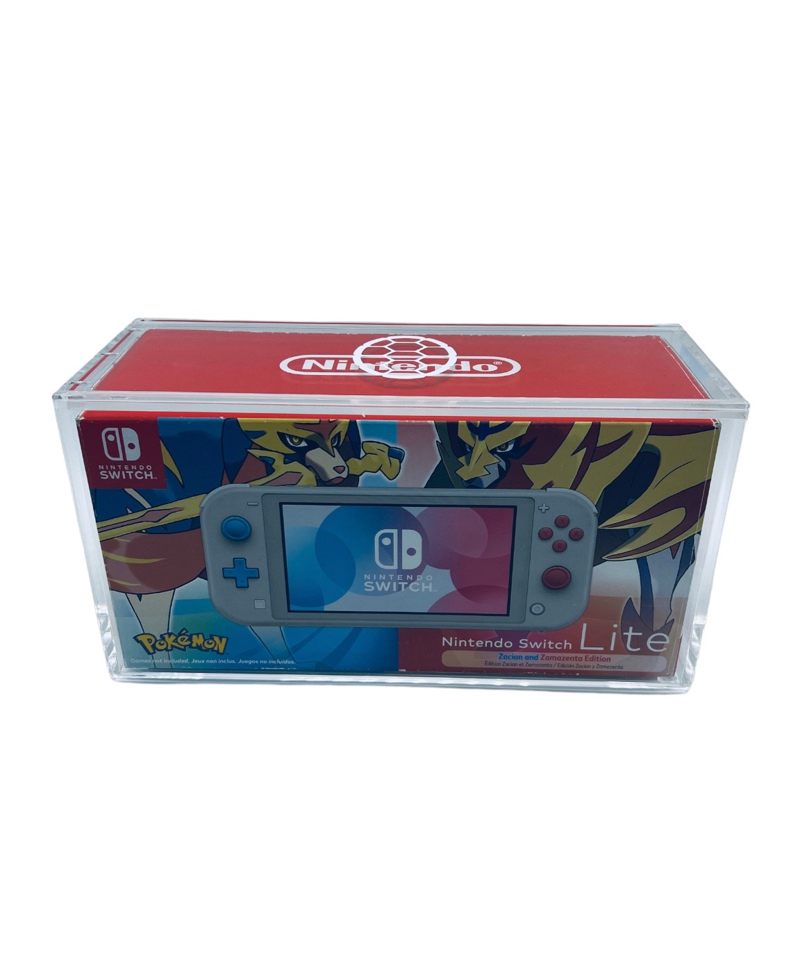 UV RESISTANT Nintendo Switch Lite Console Box Hard Acrylic Case Magnetic Lock