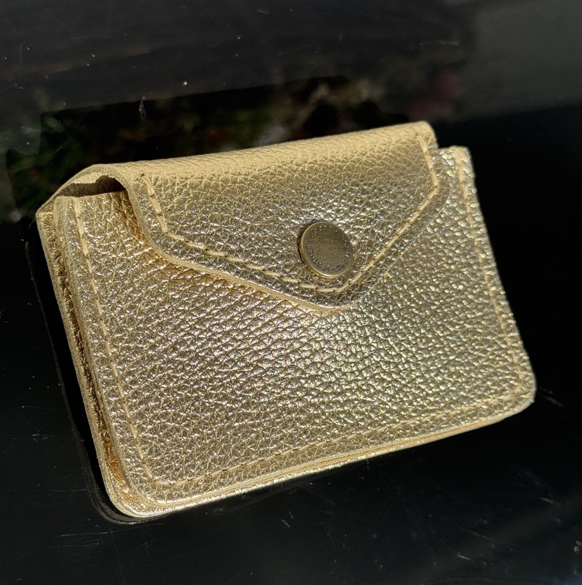 Rare Unicorn Portland Leather Goods Lucent Gold Lovebug Wallet Purse Love Bug