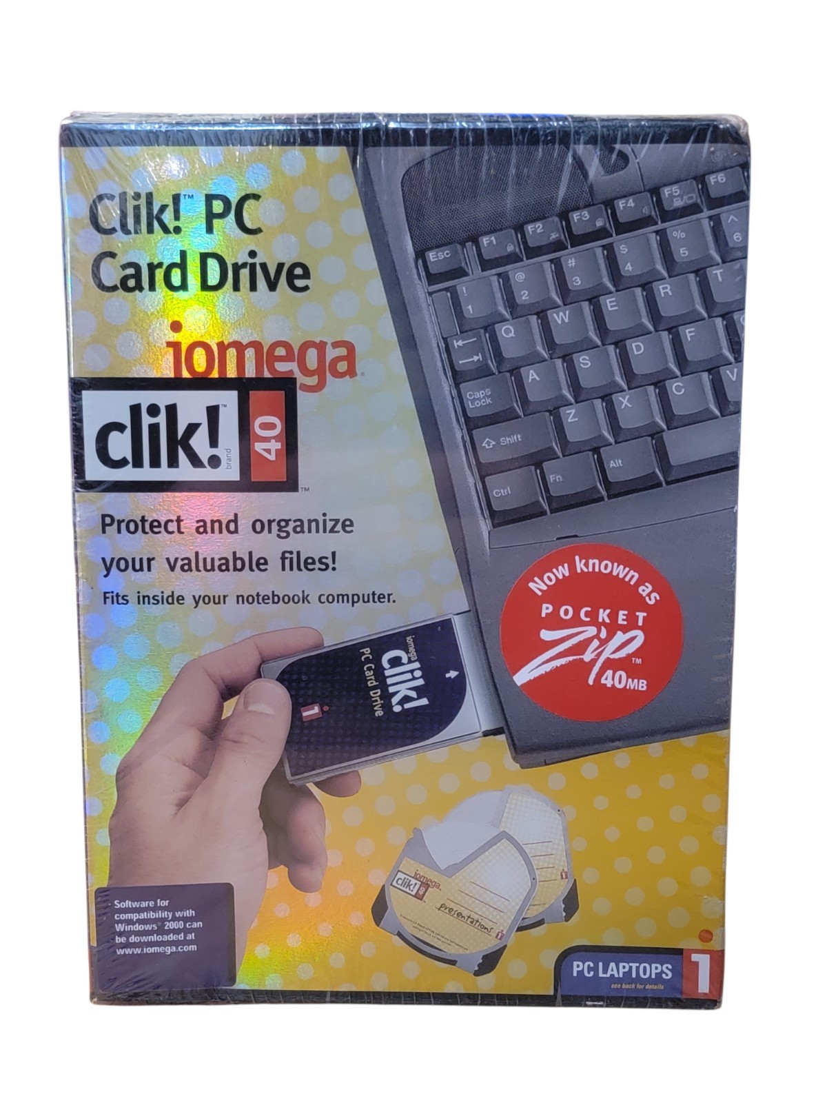 Iomega Clik! 40 External PC Card Drive 40MB - Brand New, Sealed