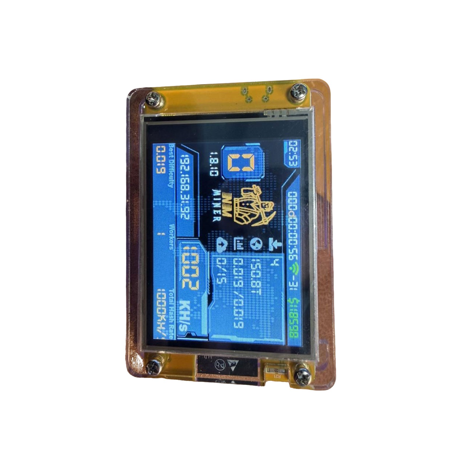 NMMiner 2.8 inch 1000K Hashrate BTC Solo LotteryCrypto Bitcoin Miner Solo Mini