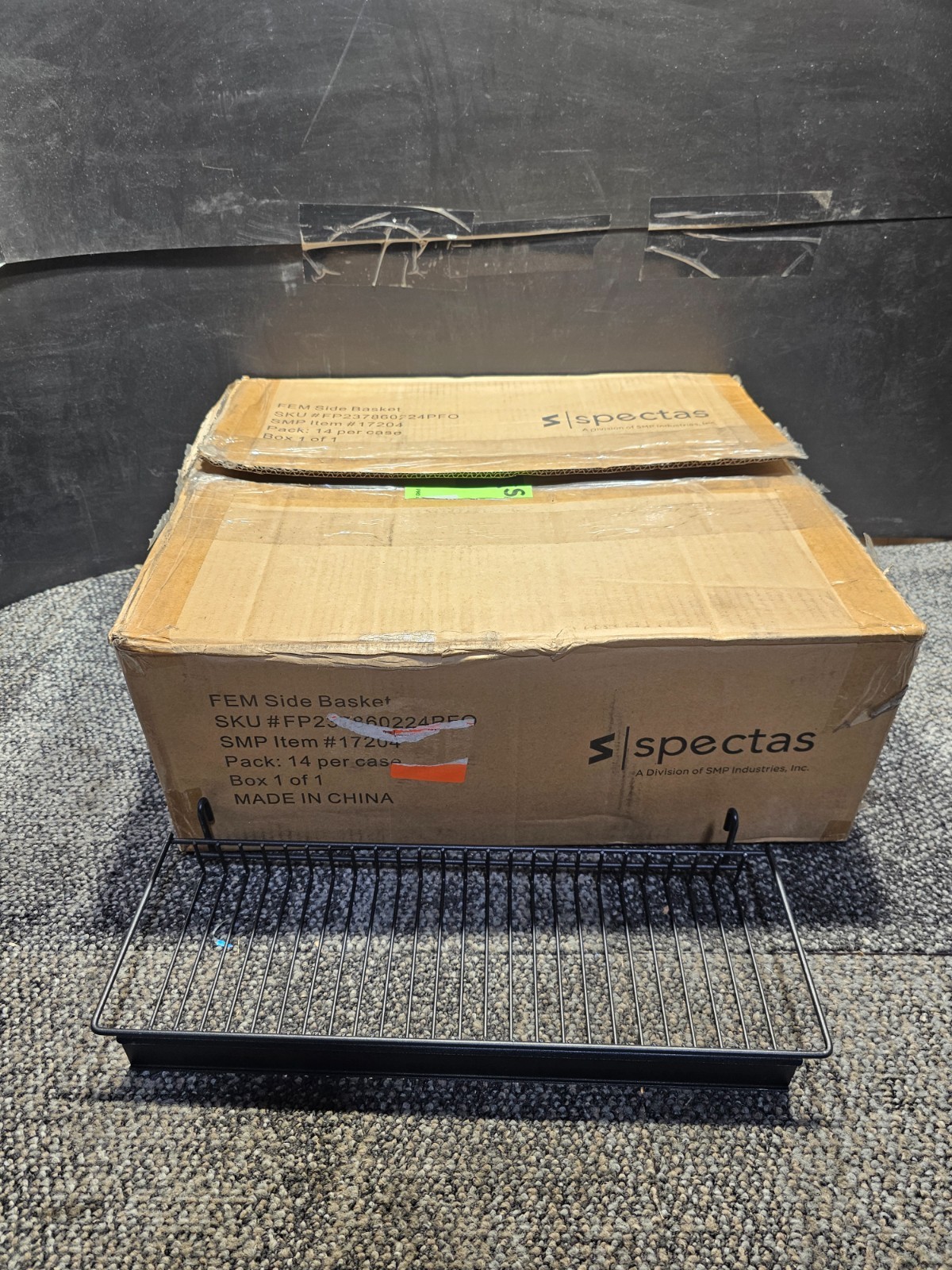 (QTY 14) Spectas SMP Fem Side Basket Black 17204 FP237860224PFO Box 1 of 1