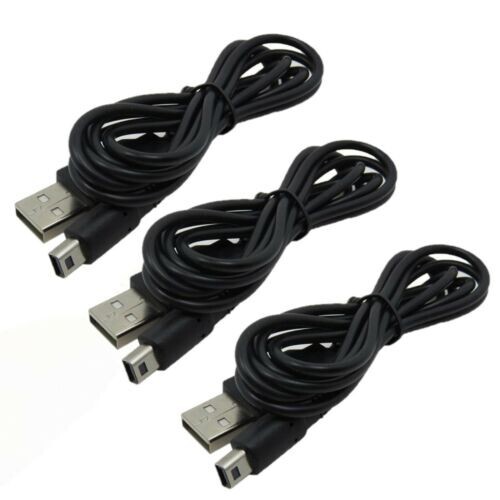 3 Pack USB Power Charger and Cables for Nintendo 3DS DSi NDSI XL, Charger, Buds