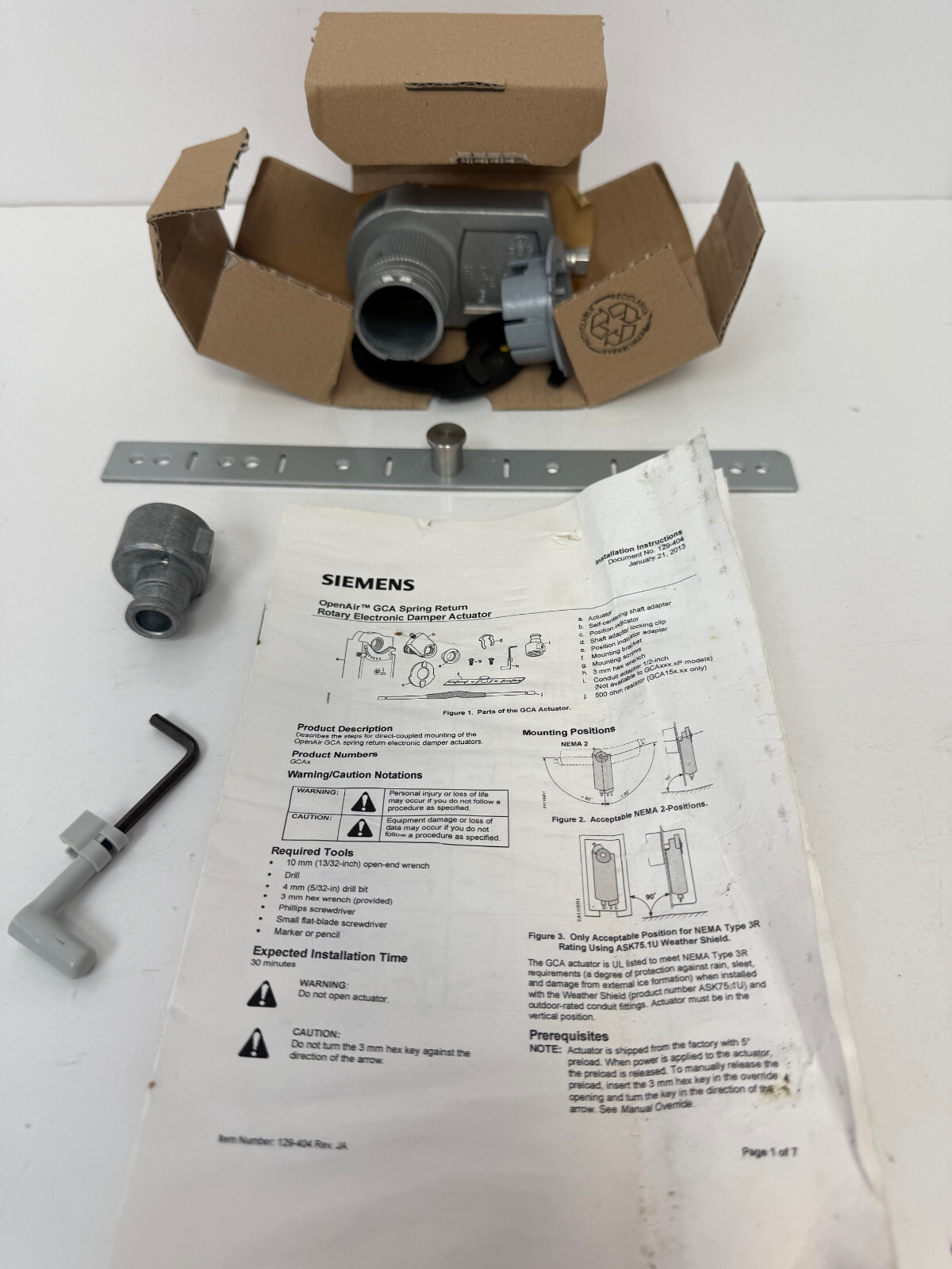 SIEMENS GCA226.1U OPEN AIR ACTUATOR
