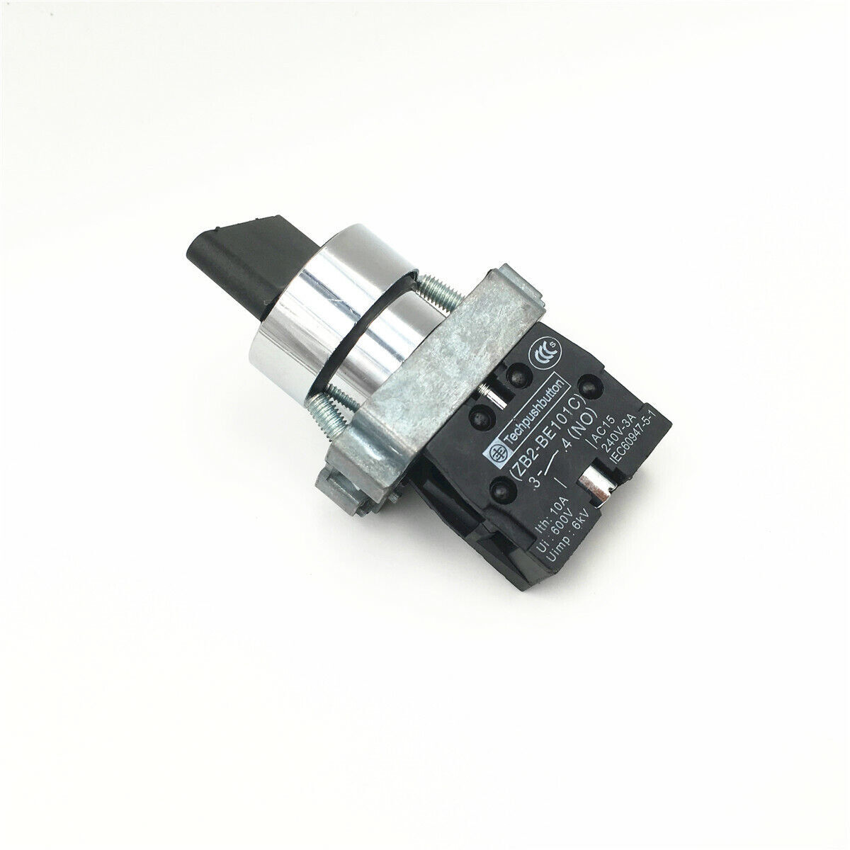 5pcs XB2 BD21 Selector Switch 2 Position 1 NO Latching Rotary Switch Maintained