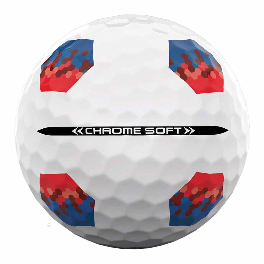 12 Callaway Chrome Soft Truvis Red/Blue TruTrack AAAAA/Mint Used Golf Balls