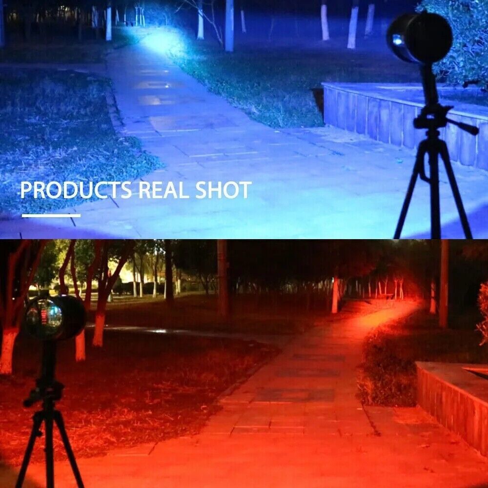 LED Flashlight 200000Lm Super Bright Searchlight Rechargeable Spotlight Handheld