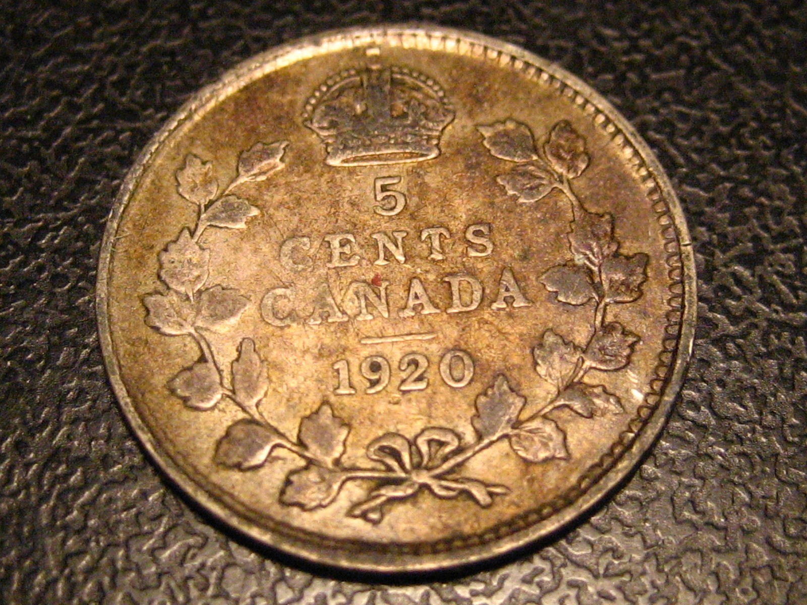 1920 Canadian 5 Cent Silver