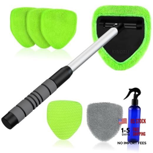 XINDELL Windshield Cleaner Tool – Car Interior Window Cleaning Kit with 19in