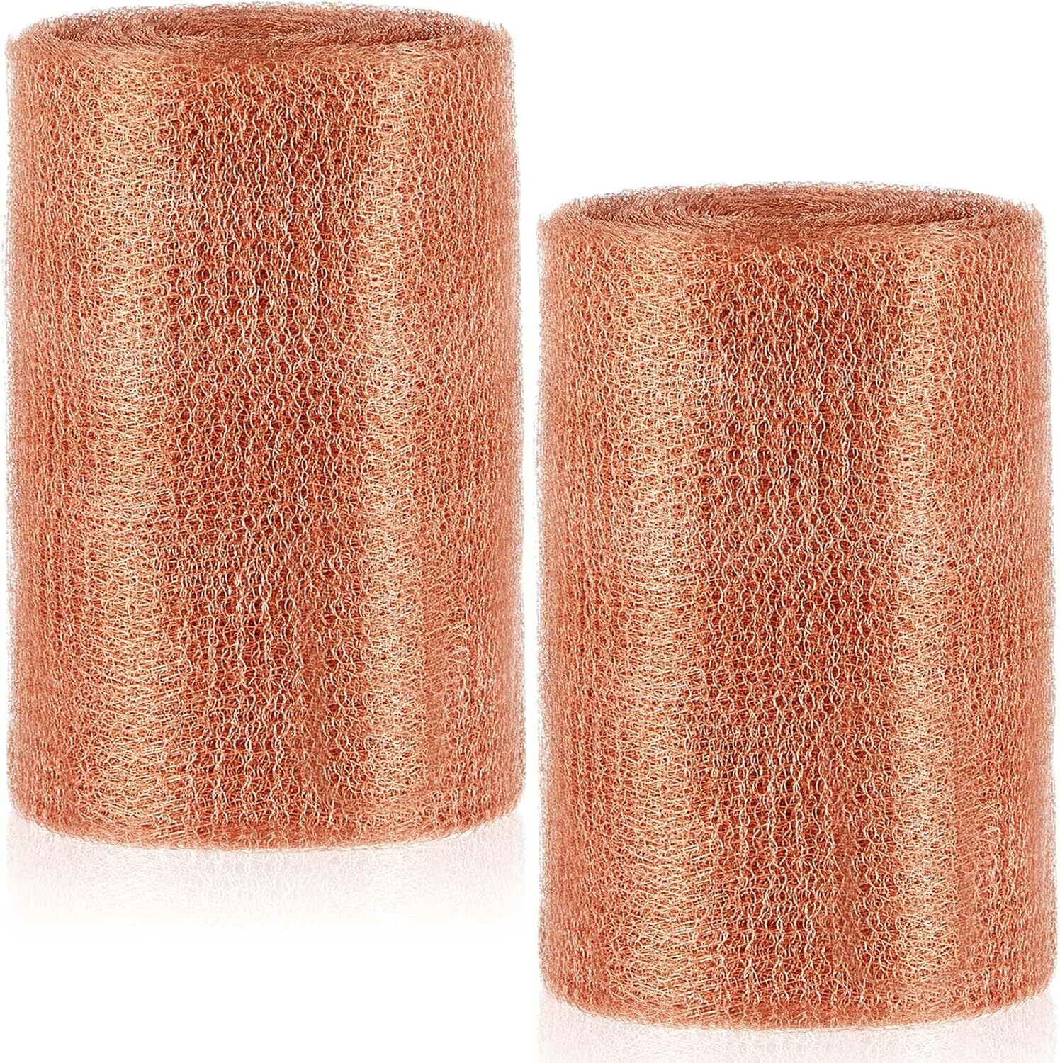 8"x100ft Copper Mesh Roll for Rodent Control, Hole Filler, Gardening, Rustproof