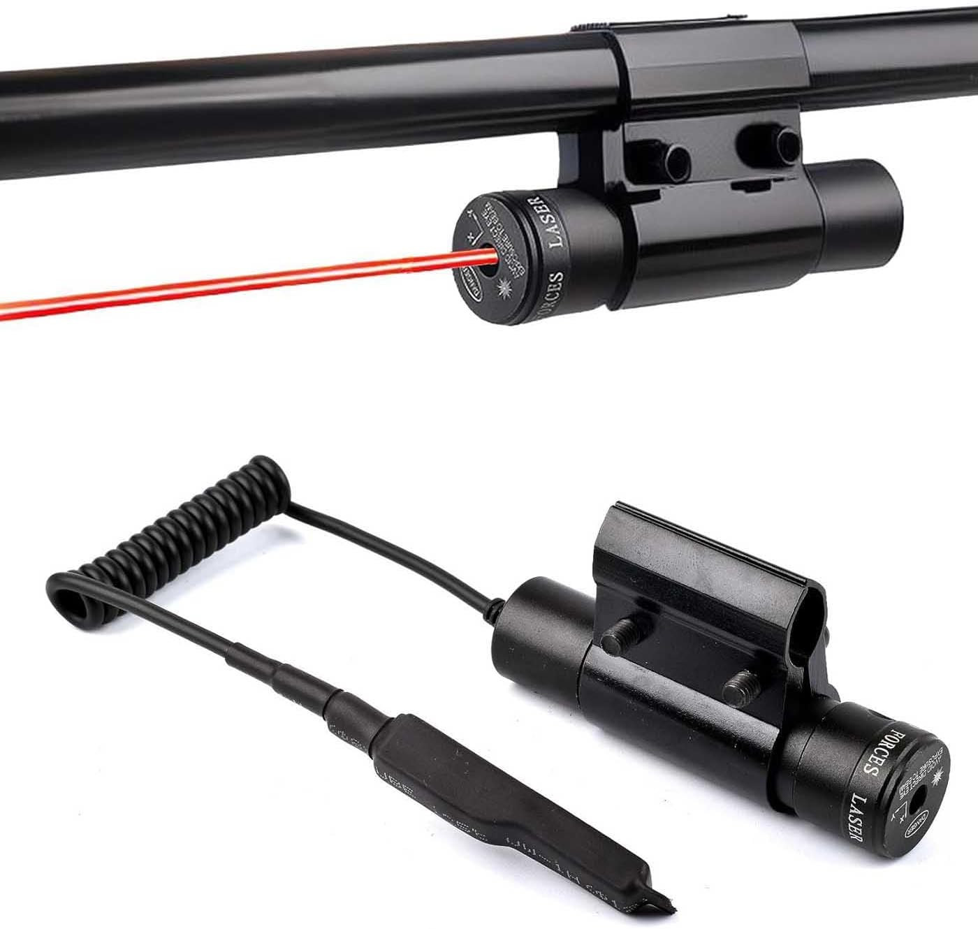 Tactical Mini Red Dot Laser Sight Scope with Barrel Clamp Mount for Rifle Shot G