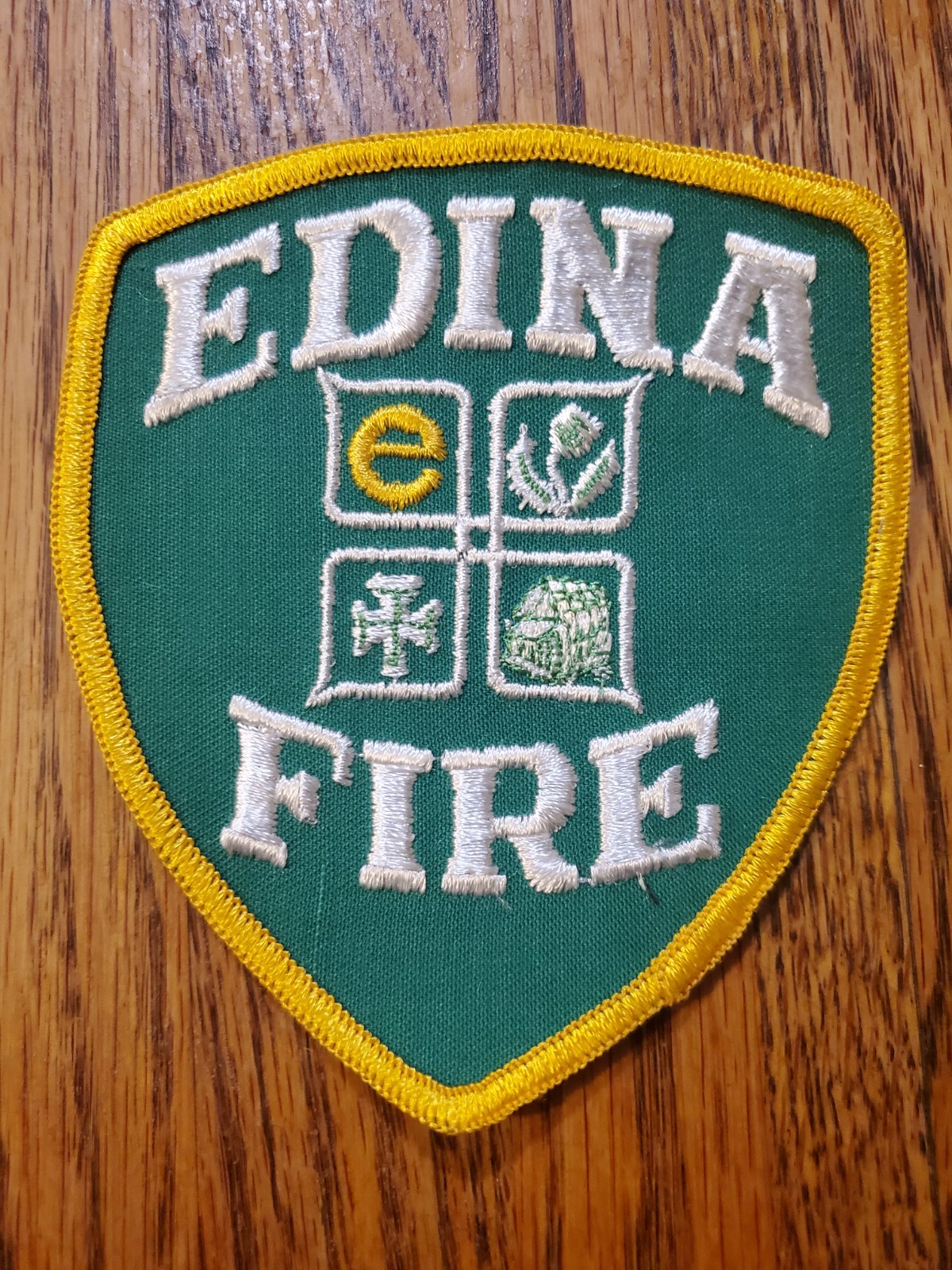 Vintage patch from the Edina Fire Department in Edina, Minnesota