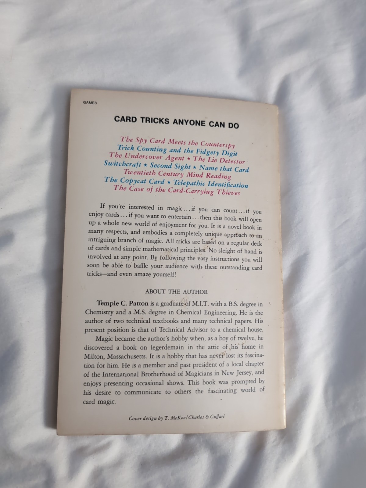 Card Tricks Anyone Can Do Magic Book By Temple Patton 1968