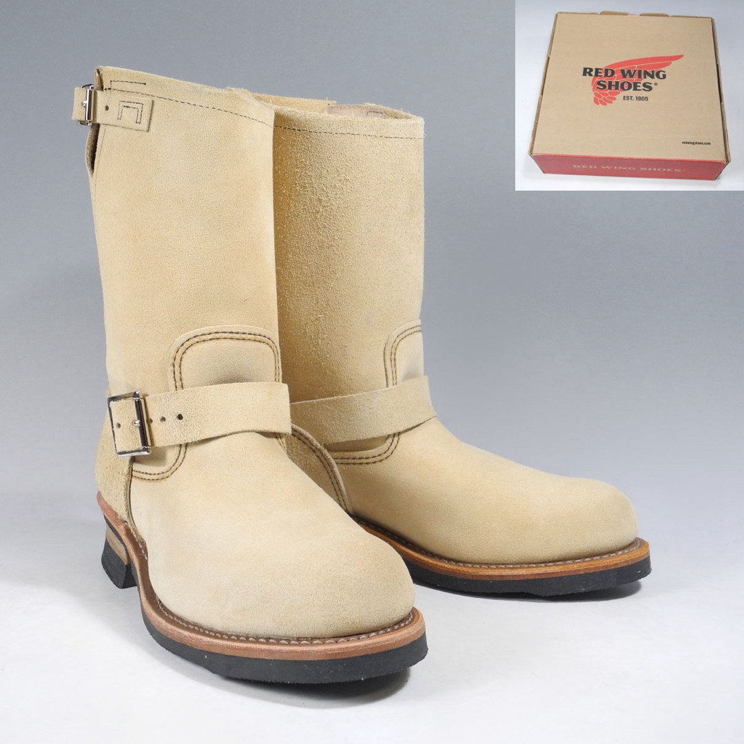 Deadstock NIB Red Wing 8268 Suede Engineer Boots US 8.5D ASTM Tag 2010 Rare
