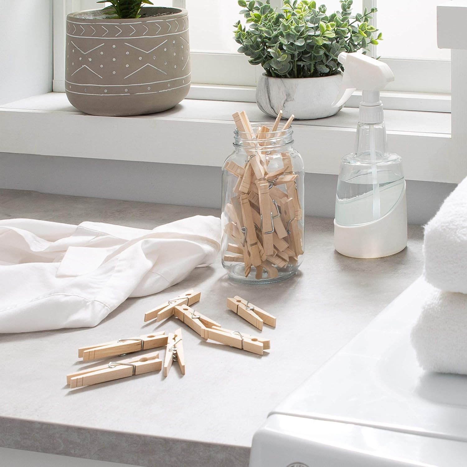 Extra Large Wooden 100 Pack Clothespins