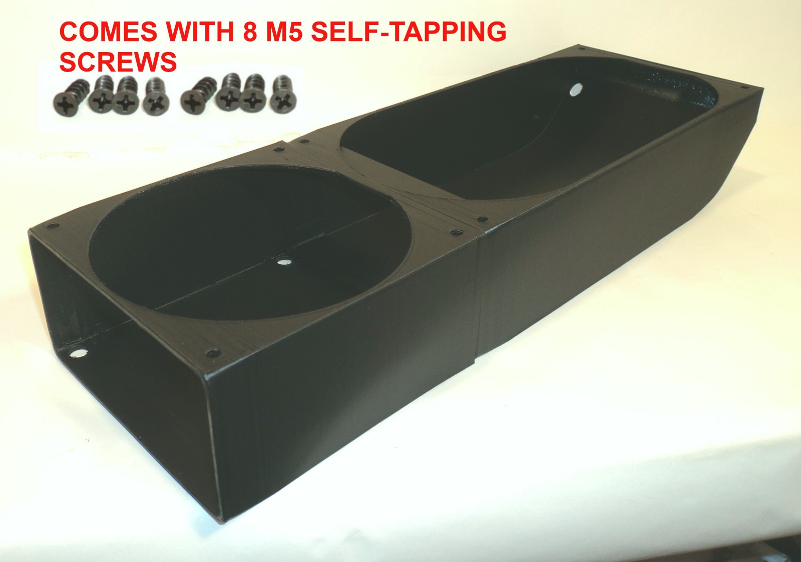 3x 120mm Computer Fans SIDE EXIT DUCT Shroud Redirect Airflow Cooling Exhaust