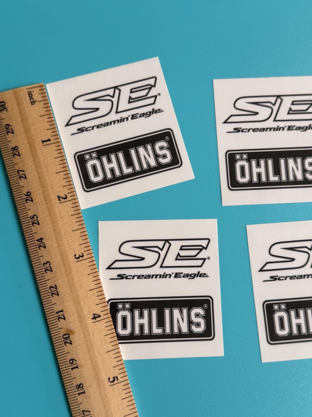 x4 Ohlins Stickers Decal Motorcycle Screaming Eagle 2 x 2.25 Harley Davidson
