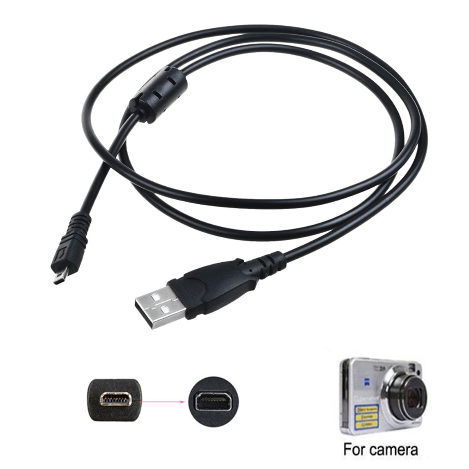 USB Data Sync Cable Cord For Panasonic Lumix Camera DMC-FS18 DMC-FS22 DMC-FS28