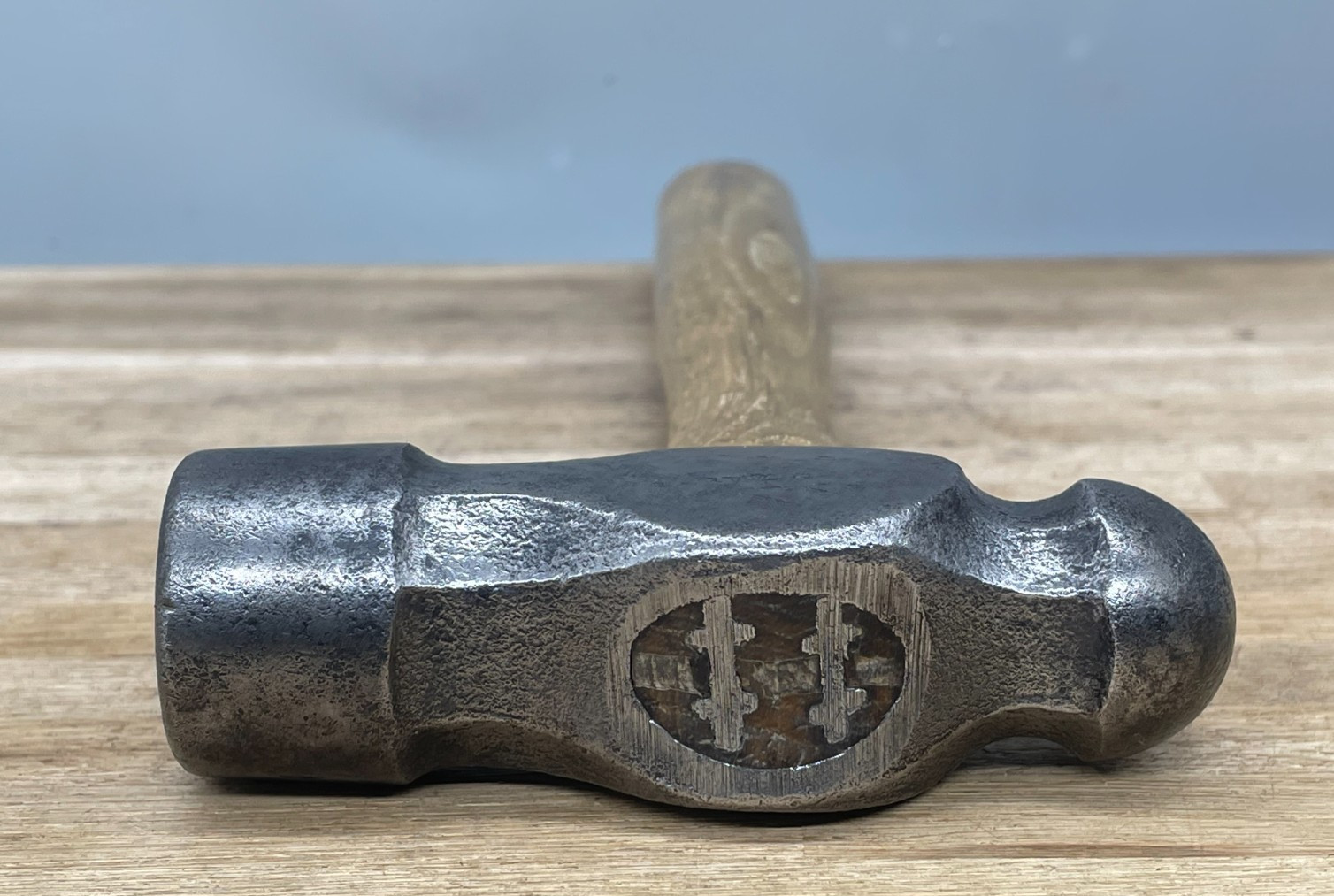 Vintage STANLEY 1-1/2lb Ball Pein Hammer Engineer Blacksmith Tool