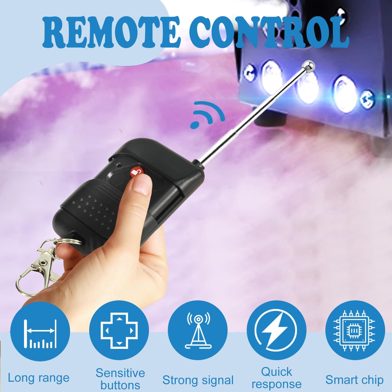 Fog Machine Remote Control Replacement Part and Receiver, for 400 500 900W Fo...