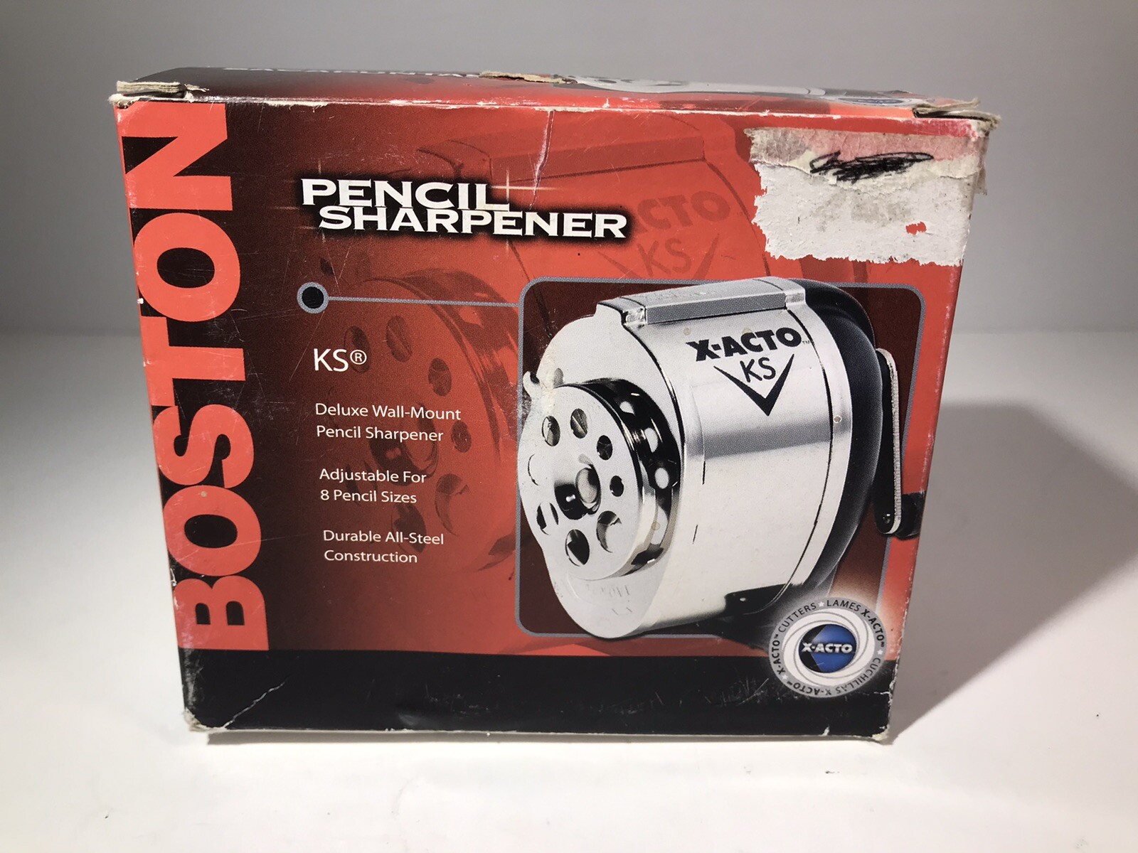 BOSTON X-ACTO KS PENCIL SHARPENER 1031 ELMER’S PRODUCTS DESK OR WALL MOUNT NOS