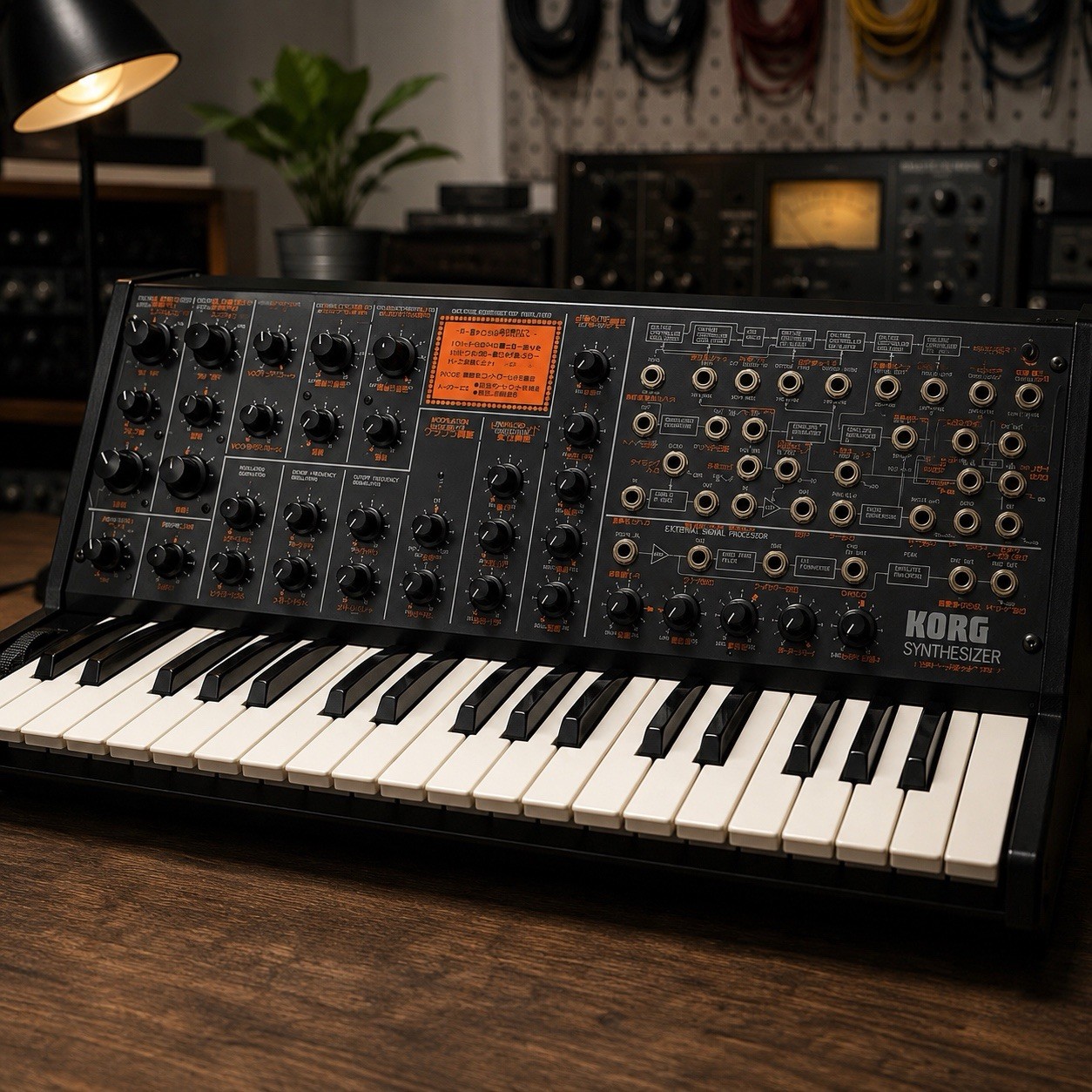 KORG MS-20 Analog Synthesizer Early Model Vintage Keyboard Tested Powers On JP