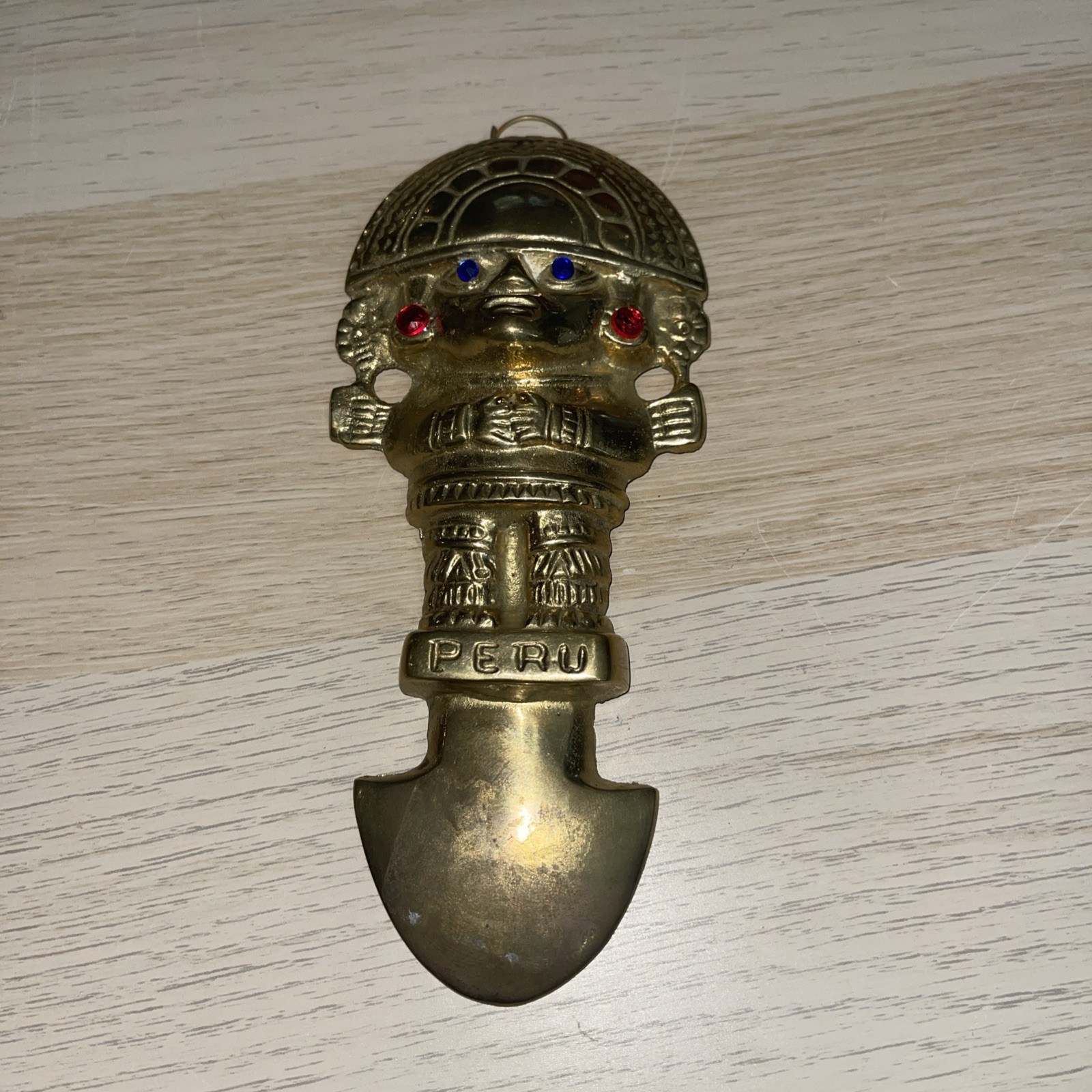 Decorative Solid Brass Perú Ceremonial Tumi Knife