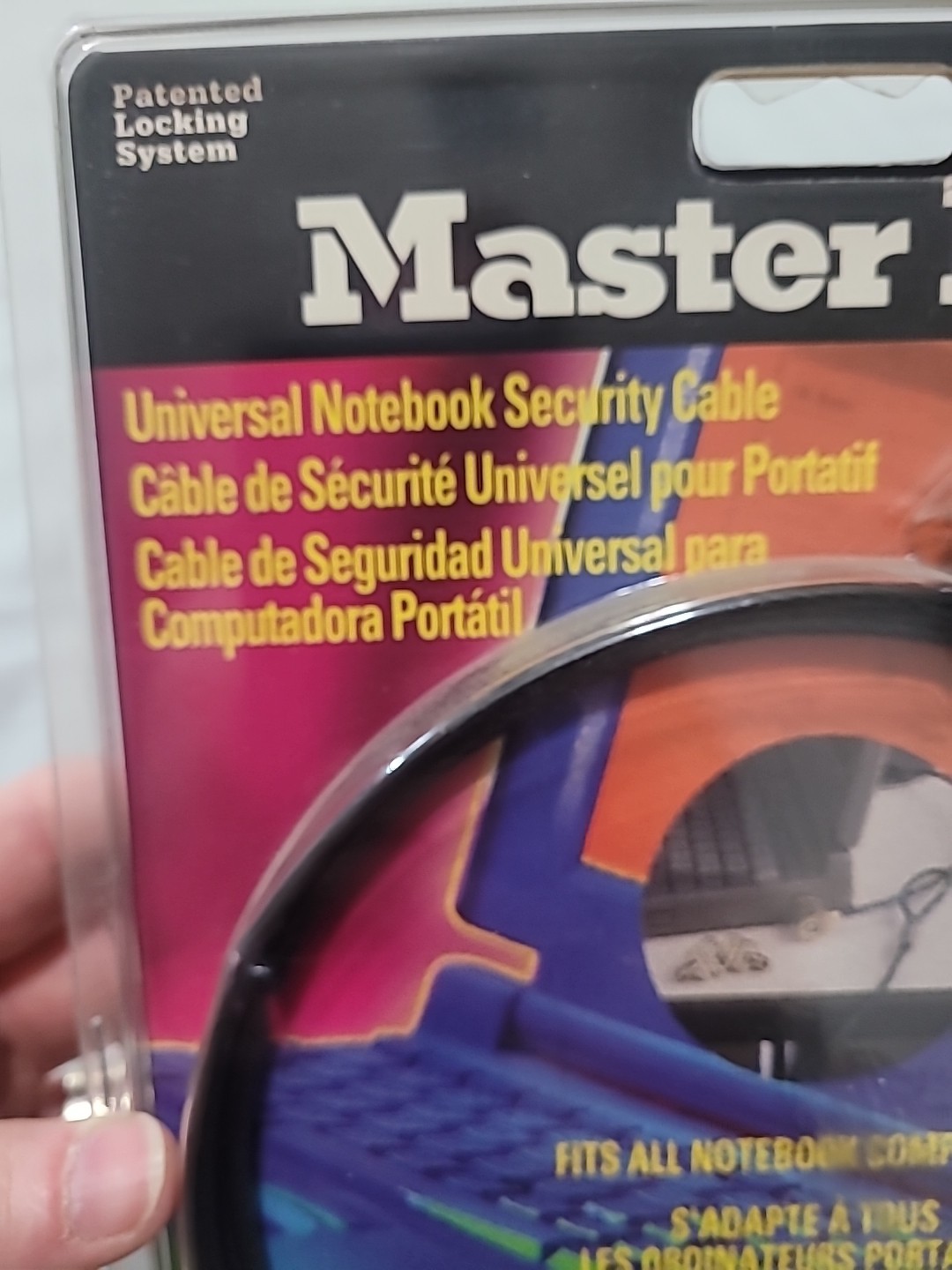 Computer Laptop Security Cable Master Lock Notebook Security Cable New