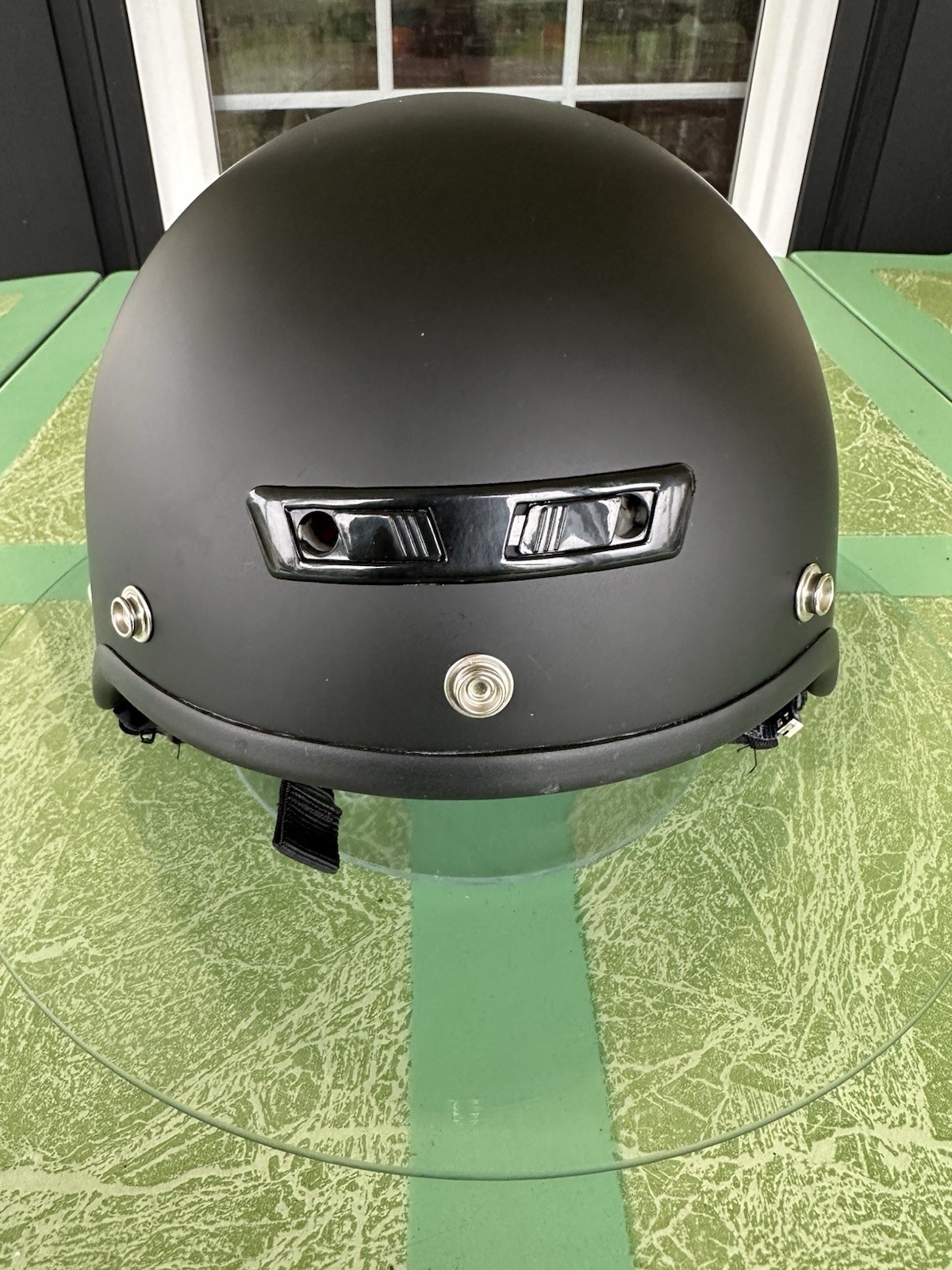 Core Cruiser-X Half Helmet (Black Medium) DOT Certified